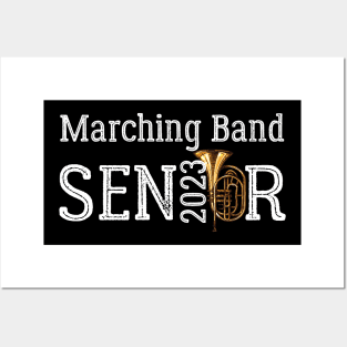 Marching Band Senior 2023 Baritone Saxophone Player Posters and Art